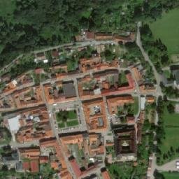 Satellite imagery of [Nové Hrady] church t., CZ