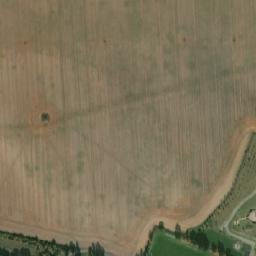 Satellite imagery of [Chvalovice] church t., CZ