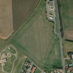 Satellite imagery of [Chvalovice] church t., CZ