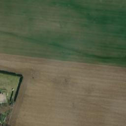 Satellite imagery of [Chvalovice] church t., CZ