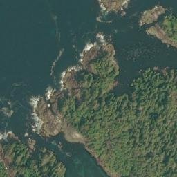 Satellite imagery of Cape Beale, CA