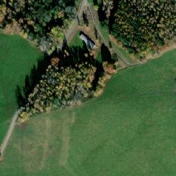 Satellite imagery of [Horní Planá - Hodňov] church t., CZ