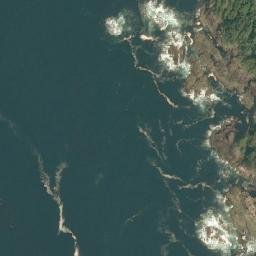 Satellite imagery of Cape Beale, CA