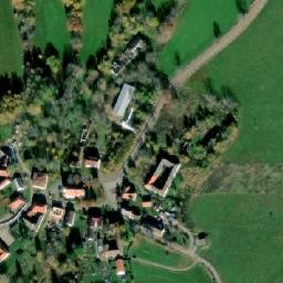 Satellite imagery of [Horní Planá - Hodňov] church t., CZ
