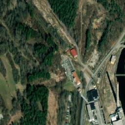 Satellite imagery of [Přídolí-Spolí] paper mill chimney, CZ