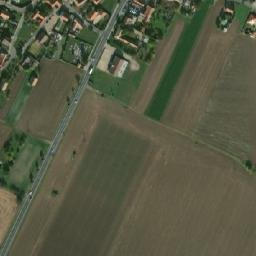 Satellite imagery of [Chvalovice] church t., CZ