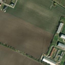 Satellite imagery of [Chvalovice] church t., CZ