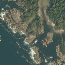 Satellite imagery of Cape Beale, CA