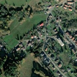 Satellite imagery of [Větřní] church t., CZ