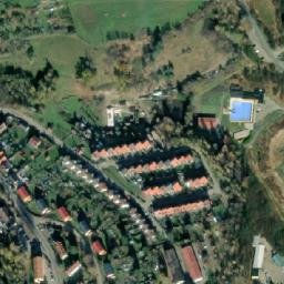 Satellite imagery of [Větřní] church t., CZ
