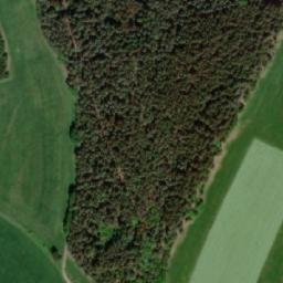 Satellite imagery of [Věžovatá Pláně] church t., CZ