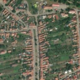 Satellite imagery of [Hlohovec] church t., CZ