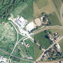 Satellite imagery of [České Velenice] church t., CZ
