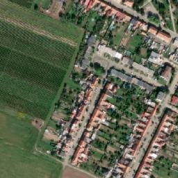 Satellite imagery of [Tvrdonice] church t., CZ