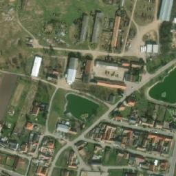 Satellite imagery of [Hevlín] church t., CZ