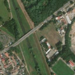 Satellite imagery of [Břeclav-Poštorná] outlook church t., CZ
