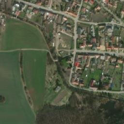 Satellite imagery of [Hevlín] church t., CZ