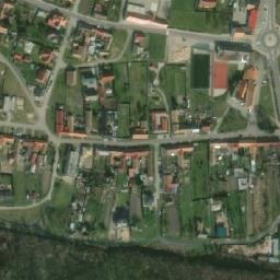 Satellite imagery of [Hevlín] church t., CZ
