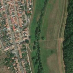 Satellite imagery of [Břeclav-Poštorná] outlook church t., CZ