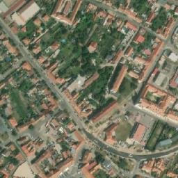 Satellite imagery of [Valtice] church t., CZ