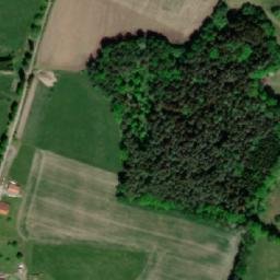 Satellite imagery of [Omlenice] church t., CZ