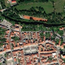 Satellite imagery of [Kaplice] church t., CZ