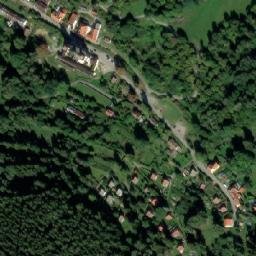 Satellite imagery of Dobrá Voda church t., CZ