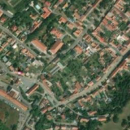 Satellite imagery of [Valtice] church t., CZ