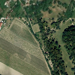 Satellite imagery of [Valtice] church t., CZ