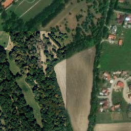 Satellite imagery of [Valtice] church t., CZ