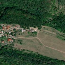 Satellite imagery of Branč [Podbranč] castle t., SK