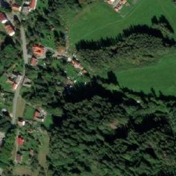 Satellite imagery of [Benešov nad Černou] church t., CZ