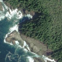 Satellite imagery of Pachena Point, CA