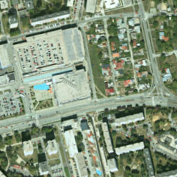 Satellite imagery of Košice Ghetto, SK