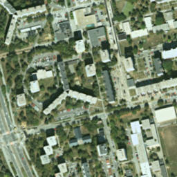 Satellite imagery of Košice Ghetto, SK