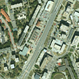 Satellite imagery of Košice Ghetto, SK