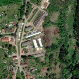 Satellite imagery of [Rožmitál na Šumavě] church t., CZ