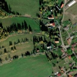 Satellite imagery of [Malšín-Ostrov] church t., CZ