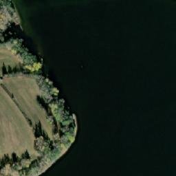 Satellite imagery of [Frymburk] church t., CZ