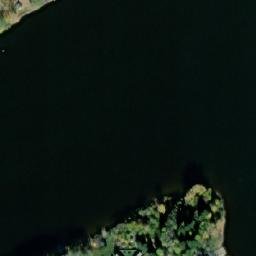 Satellite imagery of [Frymburk] church t., CZ