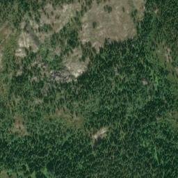 Satellite imagery of Ruby Ridge, US