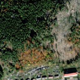 Satellite imagery of [Loučovice] paper mill chimney, CZ