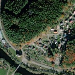 Satellite imagery of [Loučovice] paper mill chimney, CZ