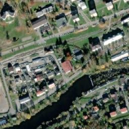 Satellite imagery of [Loučovice] paper mill chimney, CZ