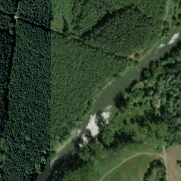 Satellite imagery of Soutok [Lanžhot], CZ