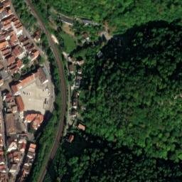 Satellite imagery of Helfenstein Castle, DE