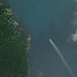 Satellite imagery of Point Caution, US