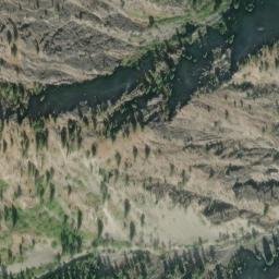 Satellite imagery of Lucky Jim Bluff, US