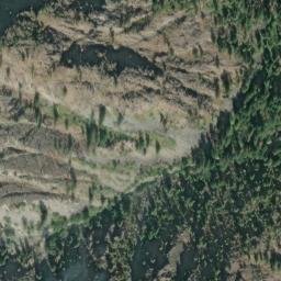 Satellite imagery of Lucky Jim Bluff, US