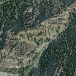 Satellite imagery of Lucky Jim Bluff, US